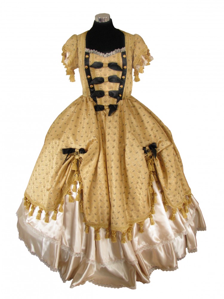 Deluxe Ladies 18th Century Marie Antoinette Georgian Masked Ball Costume Size 10 - 12 Image
